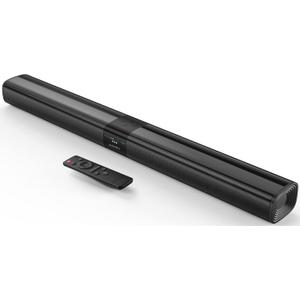 Sound Bars for Smart TV, 31-in Bluetooth TV Soundbar Speakers with HDMI-ARC, Optical AUX Connection, Crisp Sound and Easy Setup, Detachable Surround Sound System for TV, PC, Projector.
