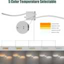 LED Bathroom Vanity Light Dimmable 5CCT 40Inch Brushed Nickel