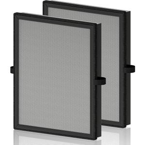 MK04 Air Filter Replacement for Aroeve MK04 MG04JH Air Purifier, 4-in-1 High-Efficiency Activated Carbon Filter, Smoke Remover Version (2 Pack) (Gray)