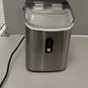 Antarctic Star Nugget Ice Maker Countertop with Soft Chewable Ice, Portable Sonic Ice Maker with Basket and Scoop, Removable Top Cover, Auto-Cleaning for Home/Party/RV/Camping (Stainless Steel Silver) (34Lbs/24H)