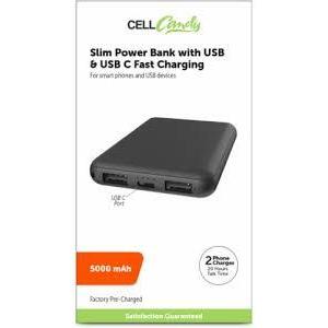 CellCandy Fast Charging Power With USB 5000 MAh