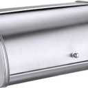 HILFA Stainless Steel Bread Box with Roll Up Lid, For Easy Kitchen Counter Storage, Bread Bin Holder,17.5X11.5X7.5 inch, Brushed,SB3100-BR