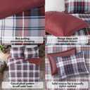 Madison Park Essentials Parkston Plaid Comforter Set Soft Brushed Microfiber College Bedding, 3M Scotchguard Stain Release Cover, Modern All Season Cabin Bedding, Twin/ Twin XL, Red, 2 Piece