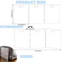 31.5" Tall Clear Acrylic Dog Playpen, 3-Panel Freestanding Transparent Pet Gate for Indoor Doorways, Foldable Puppy Fence Barrier with Support Feet & Handles(3-Panel Tall)
