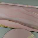 Keyboard Mouse Pad Set, Extended Mouse Pad+Keyboard Wrist Rest Support, Memory Foam Ergonomic Easy Typing, 3Pcs (35.415.7 in) Desk Pad Set for Home Office Study Game- Pink Gold