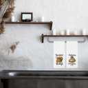 2Pcs Pumpkin Maple Leaves Fall Kitchen Towels Fall Kitchen Decor for Home Seasonal Autumn Thanksgiving Harvest Gifts Waffle Weave Dish Tea Hand Towels for Farmhouse Kitchen Bathroom 14 x 23 Inches