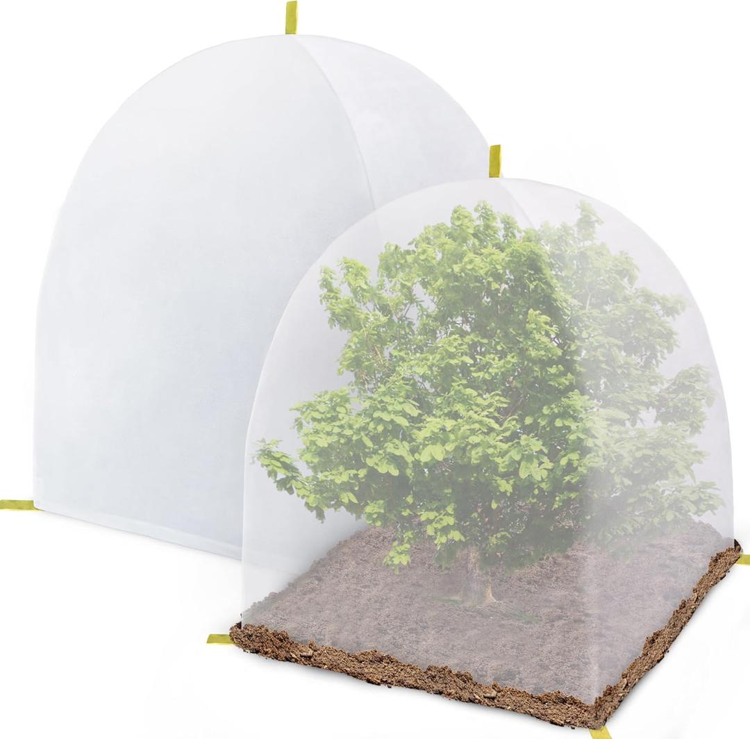 Plant Covers Freeze Protection,Plant Shrub Covers for WinterWarm Plant Protection Tent,Outdoor White Frost Plant Covers for Tree Shrub and Potted Plants (40 x 35 x 35 Inch)