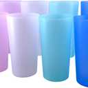 AOYITE Unbreakable 26 oz Plastic Tumblers Drinking Glasses - Lightweight Reusable Dishwasher Safe Cups - BPA Free Everyday Drink Cups set of 8 for Kids Kitchen Patio Outdoor