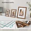 SONGMICS Picture Frames with 16 Mats, Set of 10 Collage Photo Frames, Two 8x10, Four 5x7, Four 4x6 Frames, Hanging or Table Display, Glass, 12 Non-Trace Nails, Rustic Brown URPF049X01, 8*10 2 pack + 5*7 4 pack + 4*6 4 pack