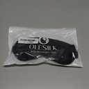 Silk Sleep Mask Eye Mask Blindfold with Double Layer Silk Filling and Elastic Strap for Full Night's Sleep, Travel and Nap, Soft Eye Cover Eyeshade with Luxury Bag and Ear Plugs by OLESILK (Black)