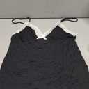 Avidlove Women's Lingerie Sexy Nightwear Spaghetti Strap Nightgown Babydoll Chemise (XX-Large, Black and White)