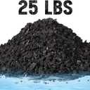 Timgle 25 Lbs Bulk Water Air Filter Activated Charcoal Coconut Hull Granular Activated Carbon 10-18 Mesh Water Distiller Charcoal Filters Media for Filtration