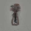 3 Pieces Metal Flowers Wall Arts - Rustic Farmhouse Style Dcor Metal Wall Art Black Minimalist Flower Natural Themed Wall Decors for Home Bedroom Dining Room Housewarming (Brown)