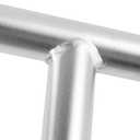 4-Step Van Ladder Stainless Steel Rear Tailgate Step Ladder for Ford Transit Medium Roof Van 2014-2022 2023 2024 2025 093TM, Electro-Polished Finish, 61 Inch Medium Roof