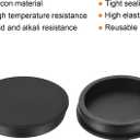 uxcell High Temp Silicone Plug Mount Dia 91.3mm/3.59 inch t Shaped Rubber Stopper Hole Plugs for Powder Coating Plating Waterproof Plugs Sealing Plugs Black Pack of 3(OD 97.5mm)