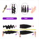 BilltiiWW Bundles Human Hair Straight Bundles Color 1B Natural Black Straight Human Hair Bundles 22 24 26 Inch Weave Soft and Silky for Women
