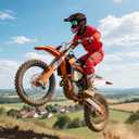 Youth Kids Motocross Helmet DOT Approved, Adult ATV Dirt Bike Off-Road Full Face Motorcycle Helmet with Goggles Gloves Mask for Boys Girls,Lightweight Breathable for Riding (Orange-Red, Small)