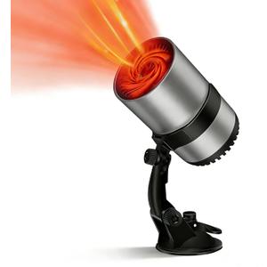 2026 New Portable Car Heater,Windshield Defroster & Defogger,12V Car Heaters For Vehicle with Air Purified & Builtin Fuse Safety,2in1 Fast Heating & Cooling Fan with Suction Holder