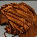 Pleated Satin Bridesmaid Dress V-Neck Formal Party Dresses for Women, Size 10