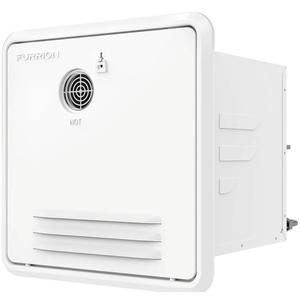 Furrion® RV Tankless Gas 60,000 BTU Water Heater - 16.14" x 16.14" White Door - 2.4 GPM – Vortex Technology steadies temperatures – Propane Gas-Powered Technology, Electric Ignition – 2021128847