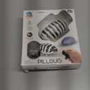 Tipmant RC Bug Remote Control Worm Realistic Pillbug Electronic Animal Prank Toy Insect Car Vehicle Kids Birthday Gifts (Black & White)