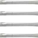 15 1/2 Gas Grill Burner Replacement for Kenmore Member's Mark BBQ Pro Outdoor Gourmet Grill Burners Replacement Stainless Steel Parts Pipe Burner 4 Pack