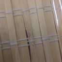 LUCKUP Cordless Bamboo Roman Blinds Shades for Indoor Windows-Blackout Room Darkening Roman Blinds with 6" Valance Cover Enhanced Privacy, 38" W x 64" H