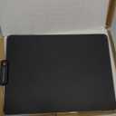 RGB Glass Mouse Pad for Gaming, Professional Esport Ultra Smooth Mouse Mat, Dimmable Border Lighting Color Mousepad with Stable Rubber Base, Speed Control for Games and Office (Black, 13.8" x 10.2")