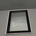 AAZZKANG Wall Mirror Black Rectangle Mirrors for Wall with Wood Framed Decorative for Bedroom Bathroom Living Room Farmhouse Entryway Hanging Small, 16"L x 12"W