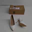 Women's Closed Toe High Heels Dress Pointed Toe Wedding Pump Shoes, Size  8