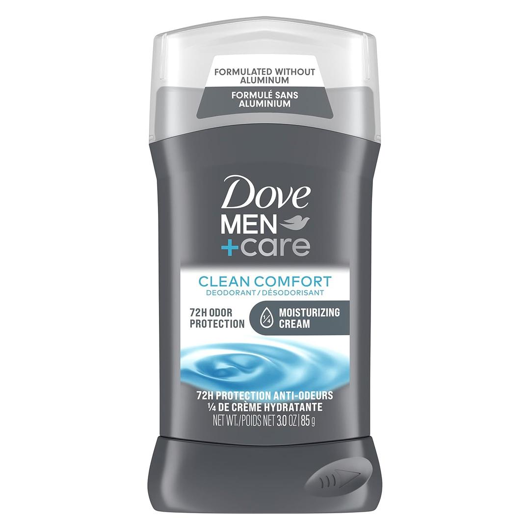 2 x Dove Men+Care Deodorant Stick Aluminum-free formula with 48-Hour Protection Clean Comfort Deodorant for men with Vitamin E and Triple Action Moisturizer, 3 Ounce (Pack of 1)