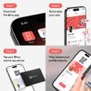 Blinq NFC Phone Sticker - Digital Business Card - Instant Share via Tap - Compatible with iPhone & Android (Black)