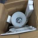 Flower Stand, 3-Tier Flower Display Stand with Buckets for Indoor Outdoor, Flower Cart Display Stand with Wheels for Courtyard, Balcony, Flower Shop, Wedding, Party, Exhibition, White