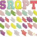 130 Pcs Chenille Letter Patches, Self Adhesive Chenille Patches, Embroidered Patch for Clothing(130)