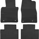 Car Floor Mats Custom Fit for Mazda 3 2025 2024 2023 2022 2021 2020 2019 /Mazda CX-30 2019-2025 Odorless Washable Heavy Duty Rubber (All Weather) Floor Liners Set Black