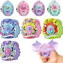 28 Pcs Guessing Game Egg with Keychain, Rock-Paper-Scissors Game for Kids Valentines, Valentines Cards for Party Favor, Valentines School Classroom Exchange Prizes for Boys Girls