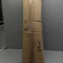No Tools No Drill Cordless Roman Shades for Indoor Windows 100% Blackout, for Window Size 29" W 64" H Charcoal