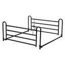 Dynarex 10463 Homecare Adjustable Full Length Bed Rail, Black, 46.38" Length, 11" Height, 72.36" Width