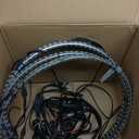 4PCS 17" Super Bright Double Row White Wheel Lights Rim Lights with Remote Control for Truck SUV Car Easy Install Unique Style