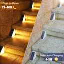 VOLISUN Solar Step Lights for Outside 12 Pack, Solar Stair Lights Outdoor | Waterproof IP67,28 LED,1200 mAH Outdoor Step Light,Outdoor Decor for Garden Stair, Deck, Front Step, Front Porch,and Patio