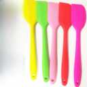 Silicone Spatula Set, 8.5 inch, Heat Resistant, Non-Stick, 5 assorted Rainbow Colors, BPA Free