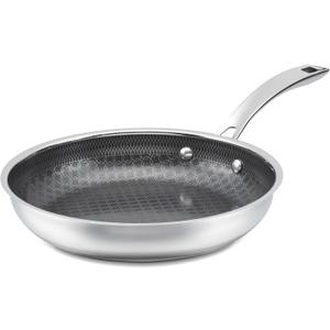 Cuisinart FusionPlus Hybrid Stainless Steel Cookware, 10-Inch Skillet with PFAS-Free PURELYSEAR Ceramic Technology, Scratch Proof, Cool Grip Handles, Dishwasher Safe, FPS22-24