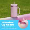 SLOOSH Inflatable Tanning Pool Lounger Float, 70" x 46" Pool Floats Adult with Pillow, 4 in 1 Suntan Tub Raft Floatie,Sunbathing Bed Lounge for Water Blow Up Ball Pit Party Gifts