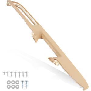 80995 Front Driver Side Armrest Replacement Kits with Door Release Handle Above armrest Compatible with 2010-2013 Silverado Sierra 1500 2500 Tahoe Yukon (Tan, Front Left)