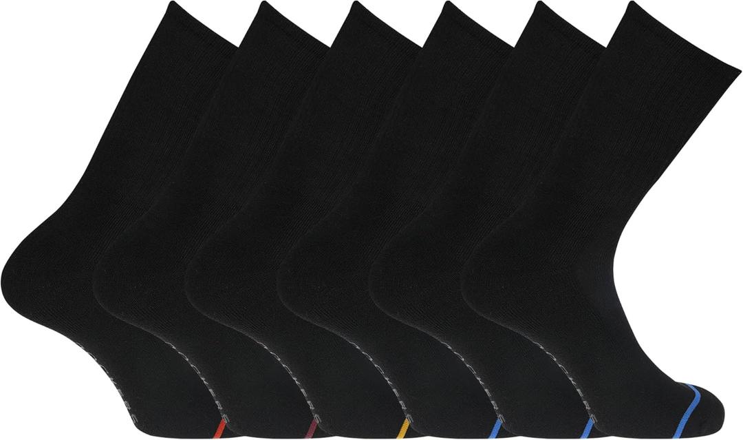 DOCKERS Men's Performance Socks - 3-Pairs and 6-Pairs Athletic and Dress Crew Socks for Men