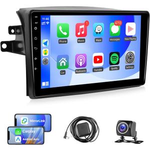 Leadfan Radio for Toyota Sienna 2004-2010 Stereo Wireless Carplay Android Auto, 9 IPS Touch Screen Car Radio Support GPS Navigation Bluetooth WiFi Rear Camera FM Mirrorlink Split Screen(Fit J.B.L)