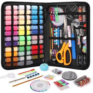 Coquimbo Sewing Kit Gifts for Grandma, Mom, Adults, Kids, Beginner, Home Traveler, Emergency, Professional Sewing Supplies with Tailor Scissors, 38XL Thread, Soft Tape Measure, Sewing Needles
