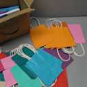  24 Colors Small Gift Bag with Handles Bulk 24PCS Paper Party Bags 8.3"x6"x3" Multiple Uses (Small Size)