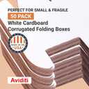 BOX USA Shipping Boxes Small 5"L x 5"W x 5"H 50-Pack - Corrugated Cardboard Box for Moving, Mailing, Packing, Packaging and Storage