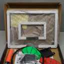 Basketball Hoop Indoor,Mini Hoop with LED Light/Scoreboard, Door Basketball Hoop Basketball Toys Gifts for 5 6 7 8 9 10 11 12 Year Old Boys Girls (Honeycomb Pattern)